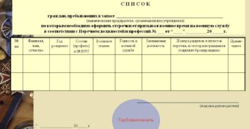 Список нуждающихся в брони форма 8